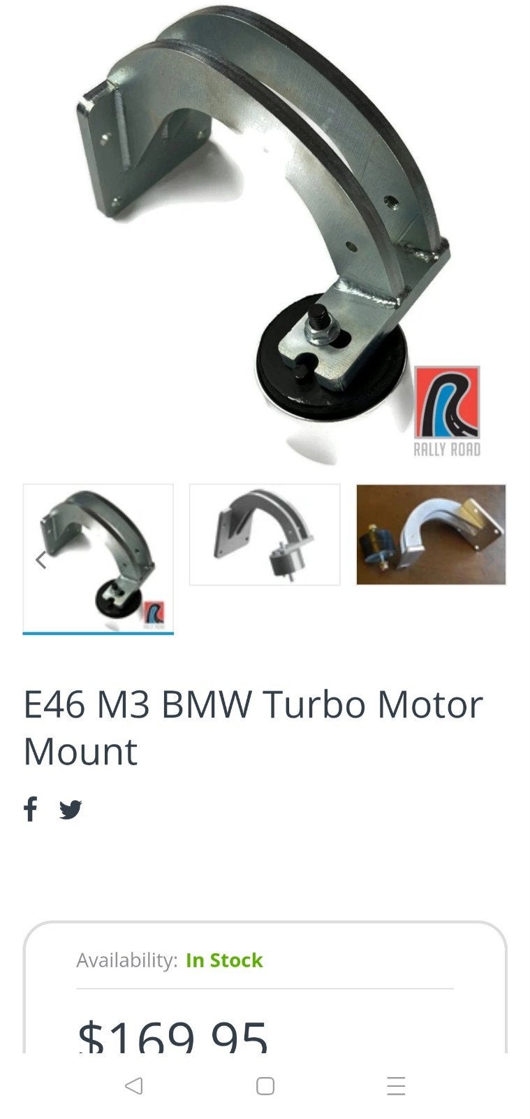 BMW E46 M3 M50 M54 S54 Motorsteun voor Bottom Mount Turbo, Ophalen of Verzenden, Nieuw, BMW