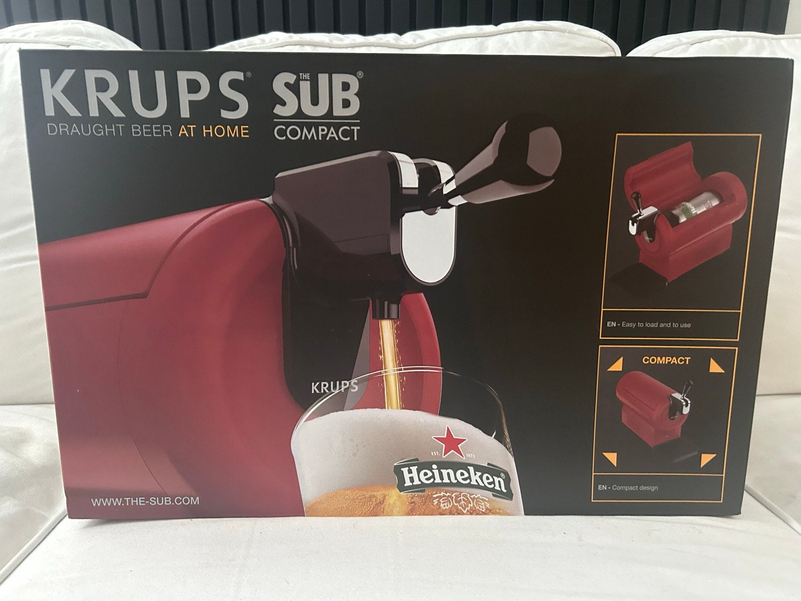 Krups The Sub Compact thuistap - Rood, Verzenden, Nieuw, Krups