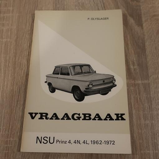 NSU Prinz 4 1962 1972 vraagbaak origineel NL tekst, Ophalen of Verzenden, Gelezen, Overige merken