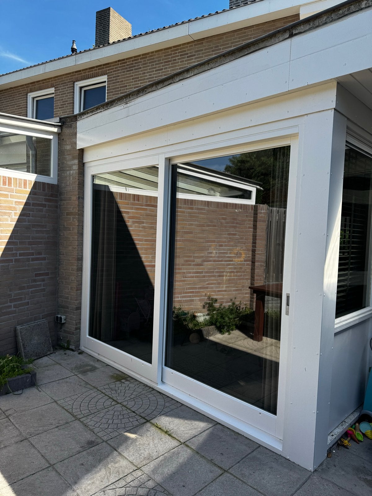 Schuifpui met dubbel glas, Doe-het-zelf en Verbouw, Kozijnen en Schuifpuien, Ophalen, Gebruikt