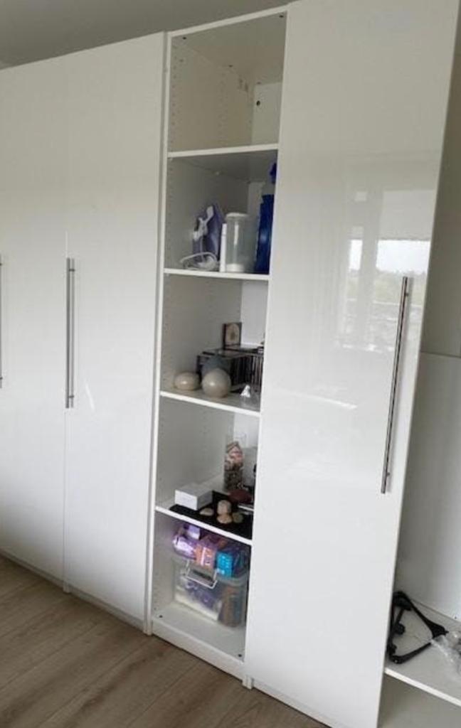 Ikea Pax kast basiselement wit 50x58x236 met 3 plankjes, Ophalen, Gebruikt, 200 cm of meer, 50 tot 100 cm