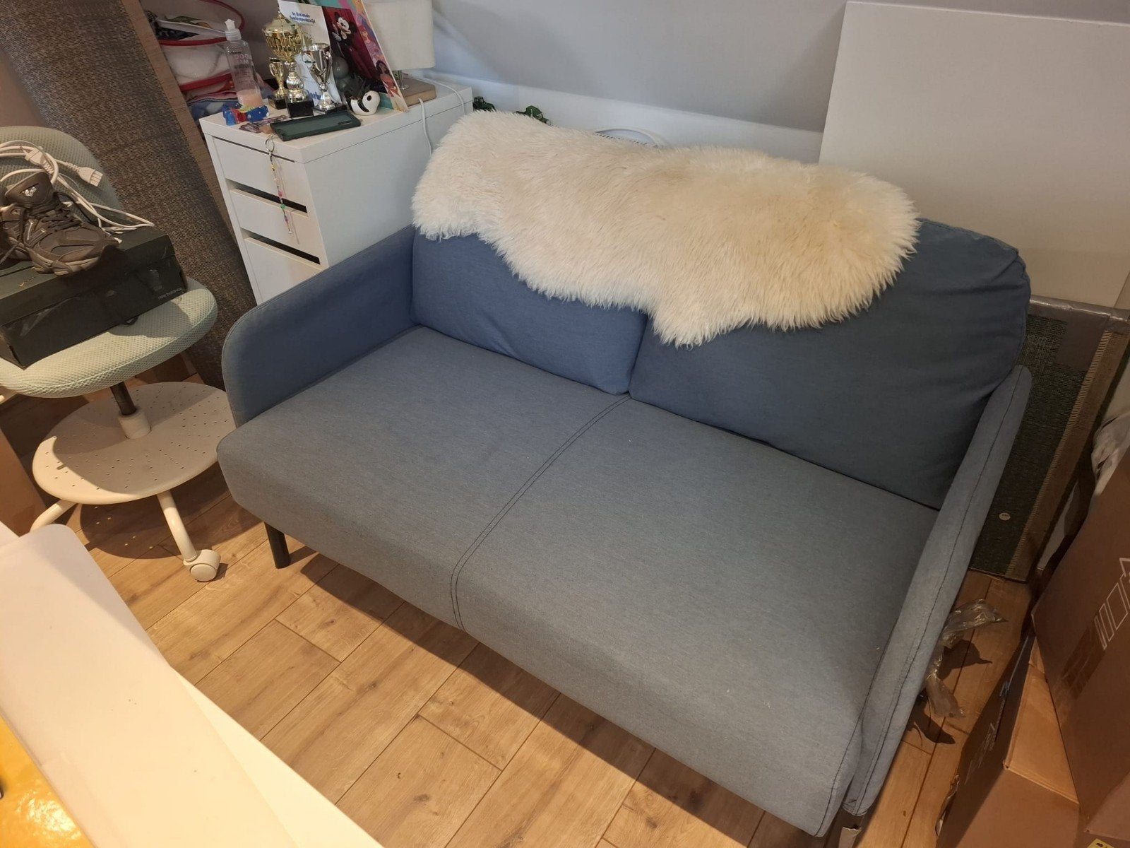 Leuk bankje, 121x75 cm, mag weg voor weinig, Huis en Inrichting, Banken | Sofa's en Chaises Longues, Ophalen, Gebruikt, Driepersoons