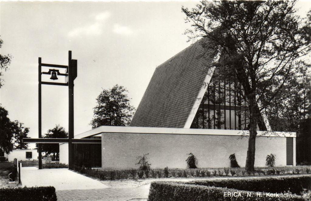 Erica, N.H. Kerk - ongelopen, Verzamelen, Ansichtkaarten | Nederland, Ophalen of Verzenden, Voor 1920, Ongelopen, Noord-Brabant