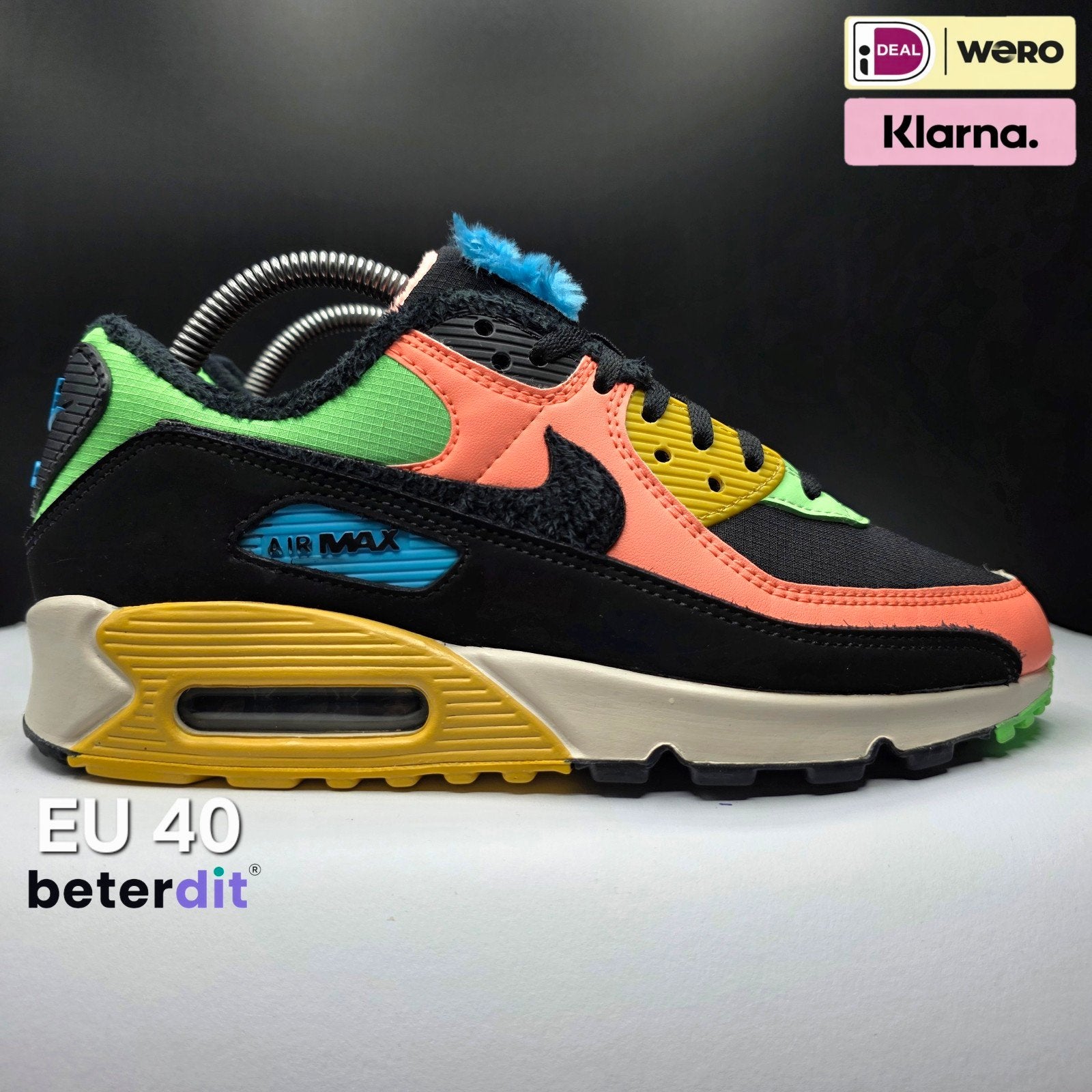 Nike Air Max 90 'Atomic Pink Solar Flare' Maat: 40, Overige kleuren, Ophalen of Verzenden, Zo goed als nieuw, Nike