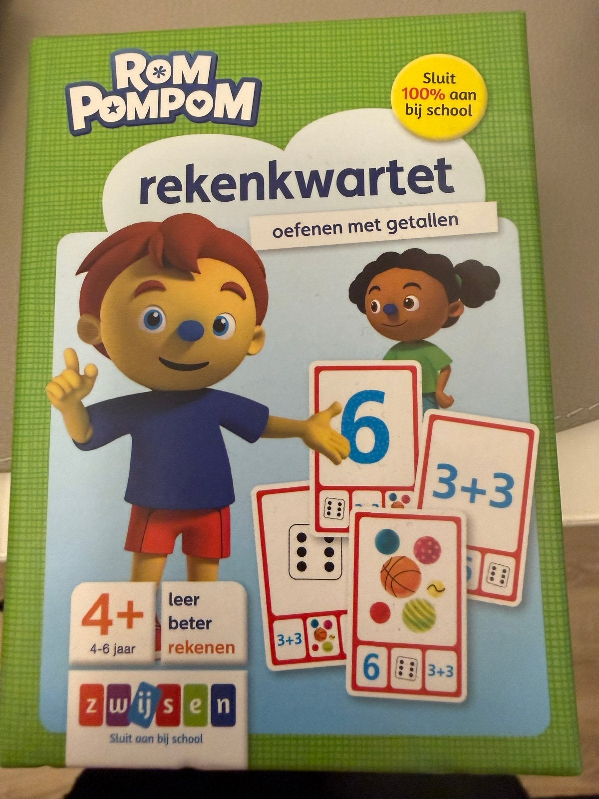 Rom Pom Pom Rekenkwartet - Oefenen met Getallen, Kinderen en Baby's, Speelgoed | Educatief en Creatief, Ophalen of Verzenden, Zo goed als nieuw