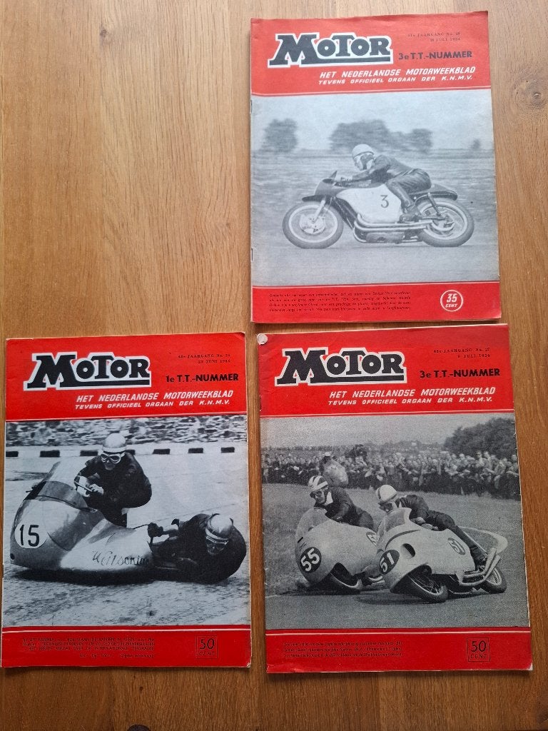 Motor weekblad  2x 1956 en 1x 1954, Verzamelen, Ophalen, Gebruikt