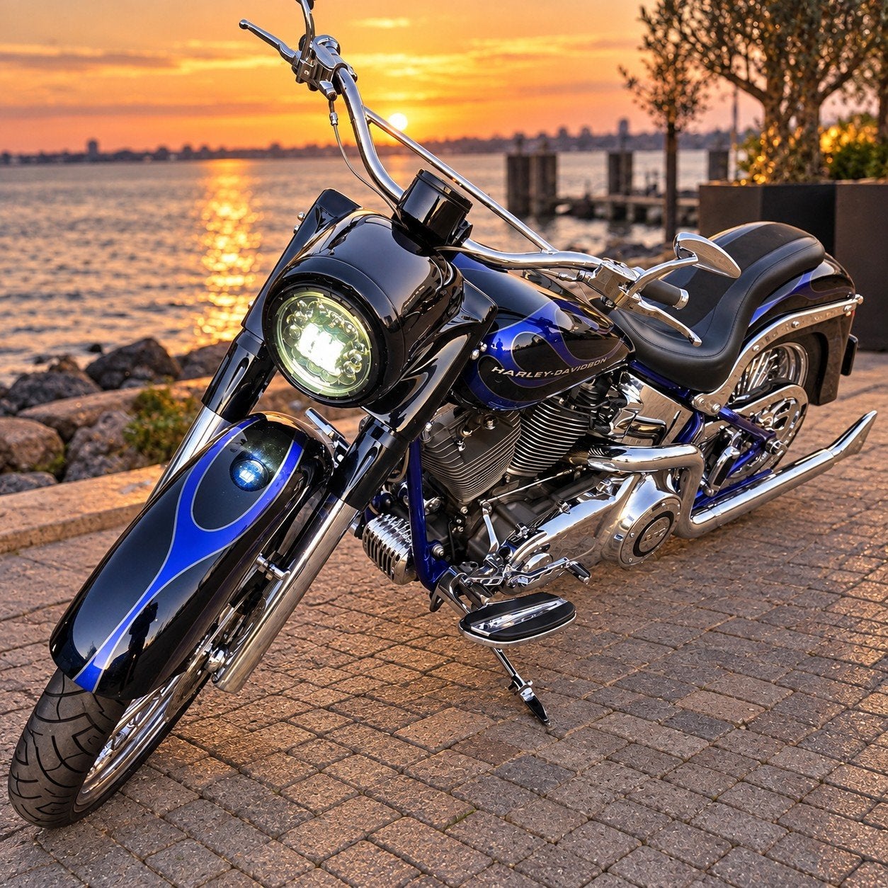 Harley-Davidson Chopper - Unieke Custom Build, Motoren, 2 cilinders, Gebruikt, Particulier, Meer dan 35 kW