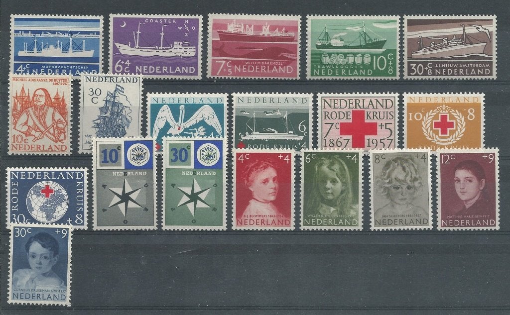 Nederland, Complete Jaargang 1957, Postfris., Ophalen of Verzenden, Na 1940, Postfris