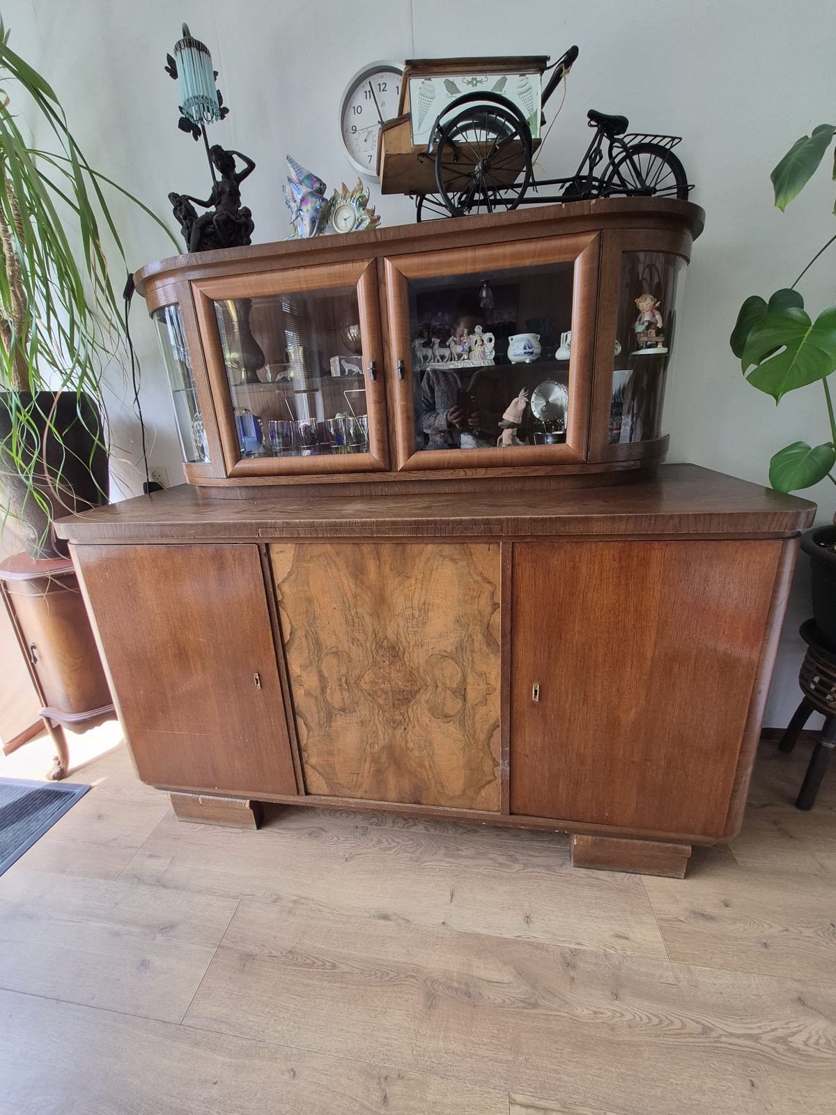Art deco dressoir, Huis en Inrichting, Ophalen, Art deco, 150 tot 200 cm, Eikenhout