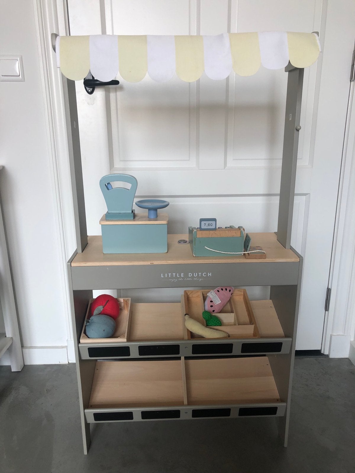 Little Dutch Houten Marktkraam met accessoires, Ophalen, Gebruikt, Hout