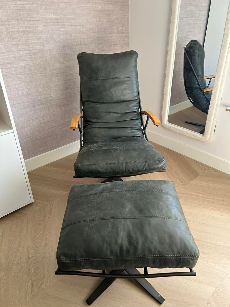 Anker fauteuil met hocker, Ophalen, Zo goed als nieuw