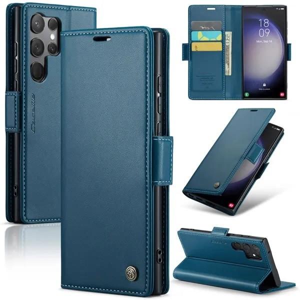 CaseMe Luxe Wallet Case voor Samsung Galaxy S23 Ultra _Blauw, Telecommunicatie, Mobiele telefoons | Hoesjes en Frontjes | Blackberry
