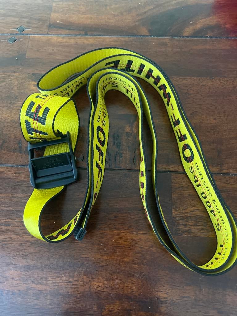 Off-White industriële riem geel, Overige kleuren, Verzenden, Heupriem, Gedragen