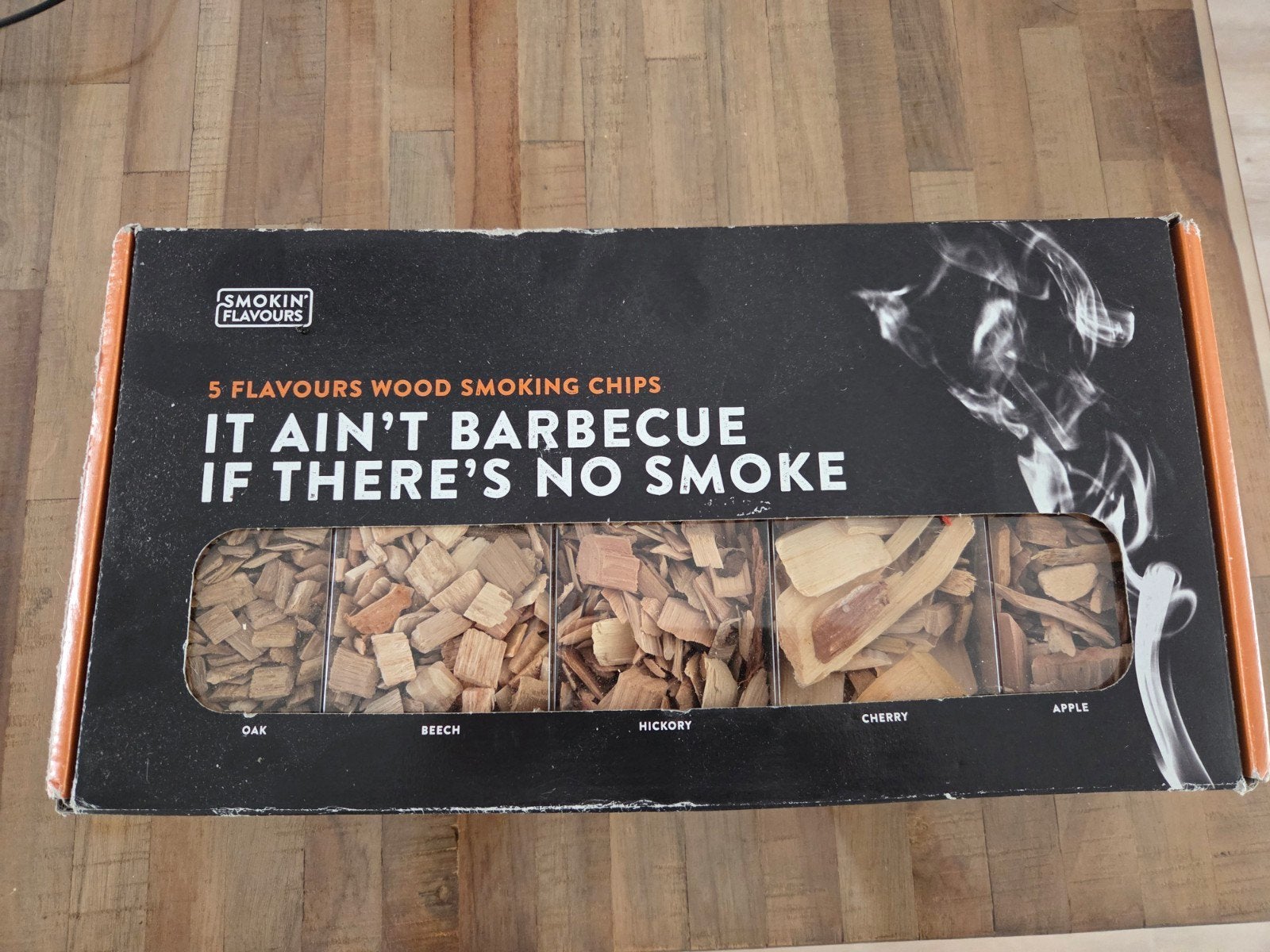 Smoking flavours wood chips giftbox, Ophalen of Verzenden, Nieuw, Smoking flavours