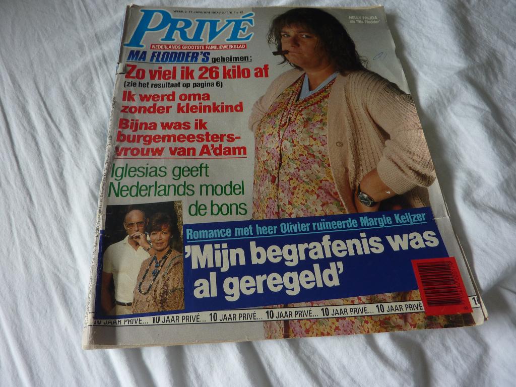 MA FLODDER OP VOORKANT PRIVE 1987-B STENBERG-S CONNERY, Verzenden, 1980 tot heden, Tijdschrift