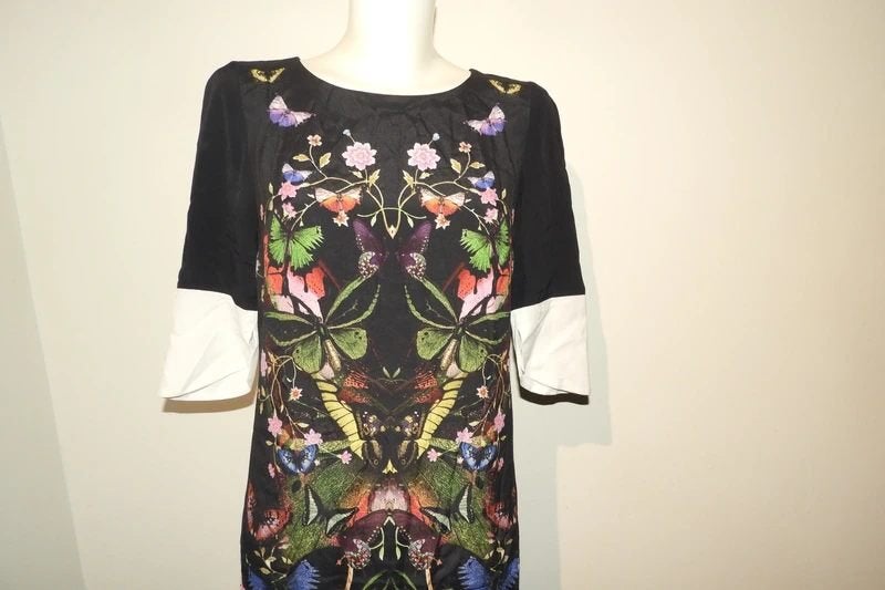 Class Cavalli beeldige jurk in kleurrijke vlinder print IT42, Kleding | Dames, Jurken, Class Roberto Cavalli, Zo goed als nieuw