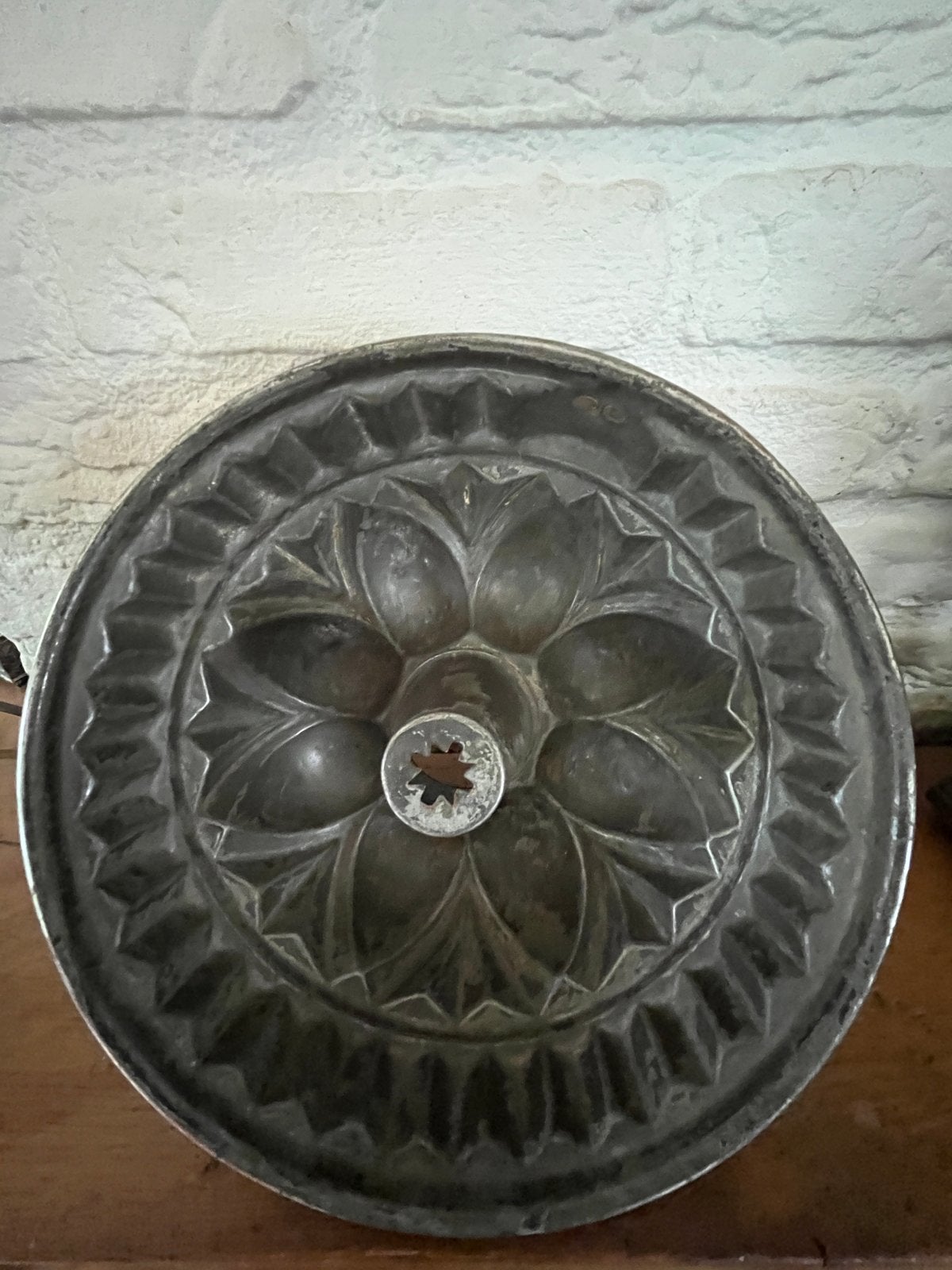 Grote oude koperen tulbandvorm, vertind van binnen, Antiek en Kunst, Antiek | Koper en Brons, Ophalen of Verzenden, Koper