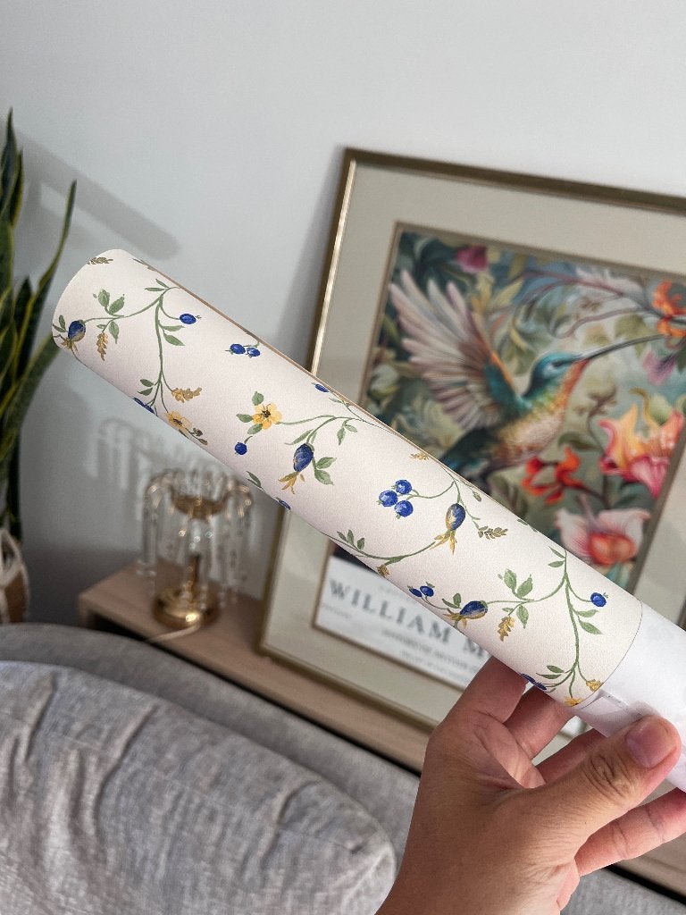 Vintage behang 53cm x 4meter bloemen floral, Ophalen