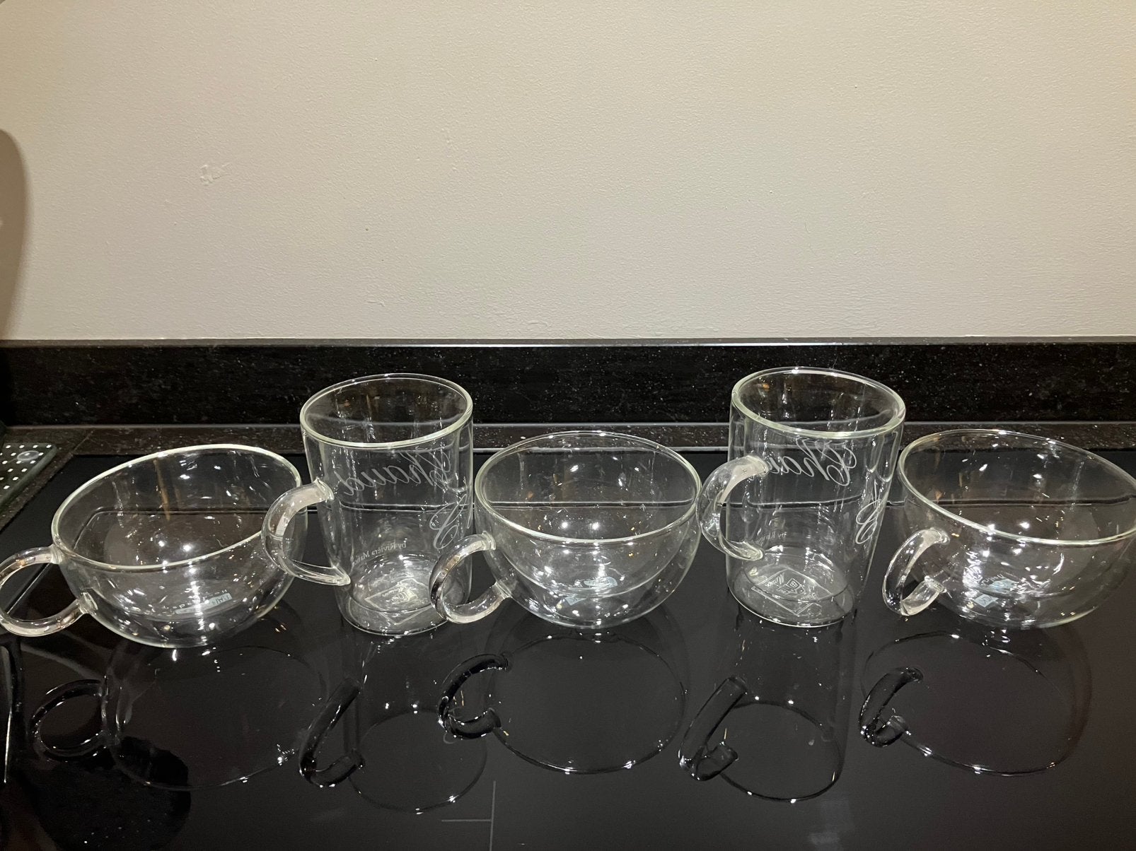 Dubbelwandige theeglazen, Ophalen, Glas of Glazen, Overige stijlen, Glas