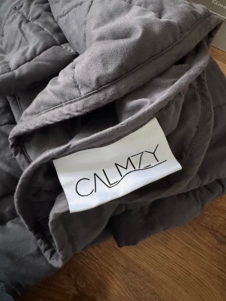 Calmzy Verzwaringsdeken 7 KG 200x140, Eenpersoons, Ophalen of Verzenden, Grijs, Deken of Dekbed