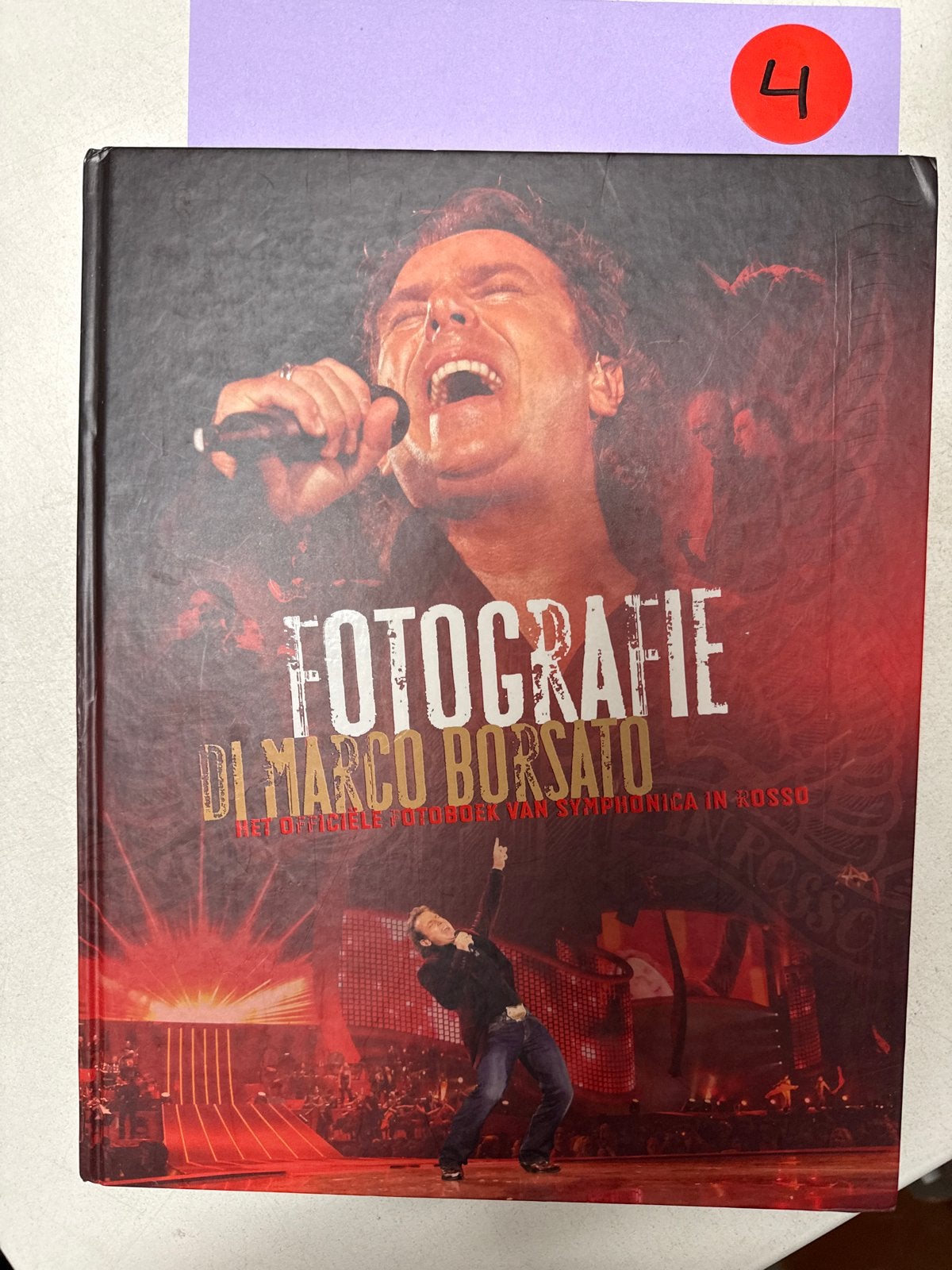 Fotografie Di Marco Borsato - Symphonica in Rosso, Ophalen of Verzenden, Zo goed als nieuw, Artiest