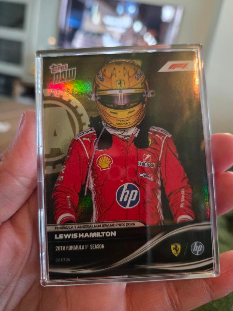 Lewis Hamilton Topps Now /50 2026 Ferrari F1 Kaart, Ophalen of Verzenden, Nieuw, Formule 1