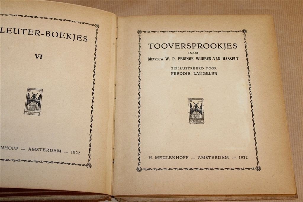 Tooversprookjes — Vintage Boek — Prenten Jan Wiegman [1922], Ophalen of Verzenden, Gelezen
