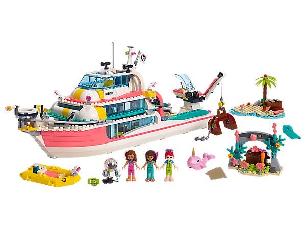 Lego Friends 41381 De Reddingsboot (25b), Lego, Friends, Ophalen of Verzenden, Zo goed als nieuw