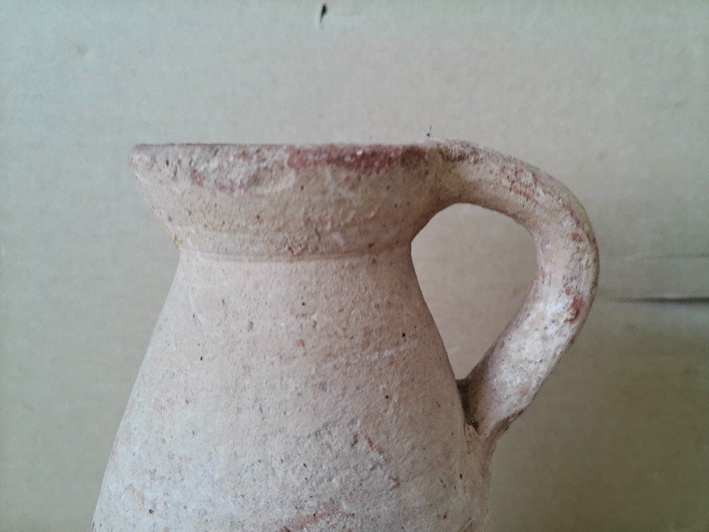 Bodemvondst 1e-3e eeuw Romeinse kan schenkkan wijn water17cm, Ophalen of Verzenden