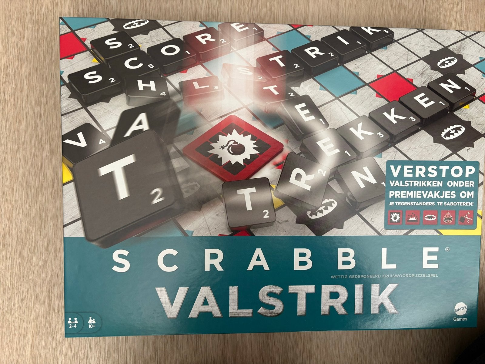 Scrabble Valstrik - Nieuwe versie met sabotage-elementen, Drie of vier spelers, Ophalen, Zo goed als nieuw