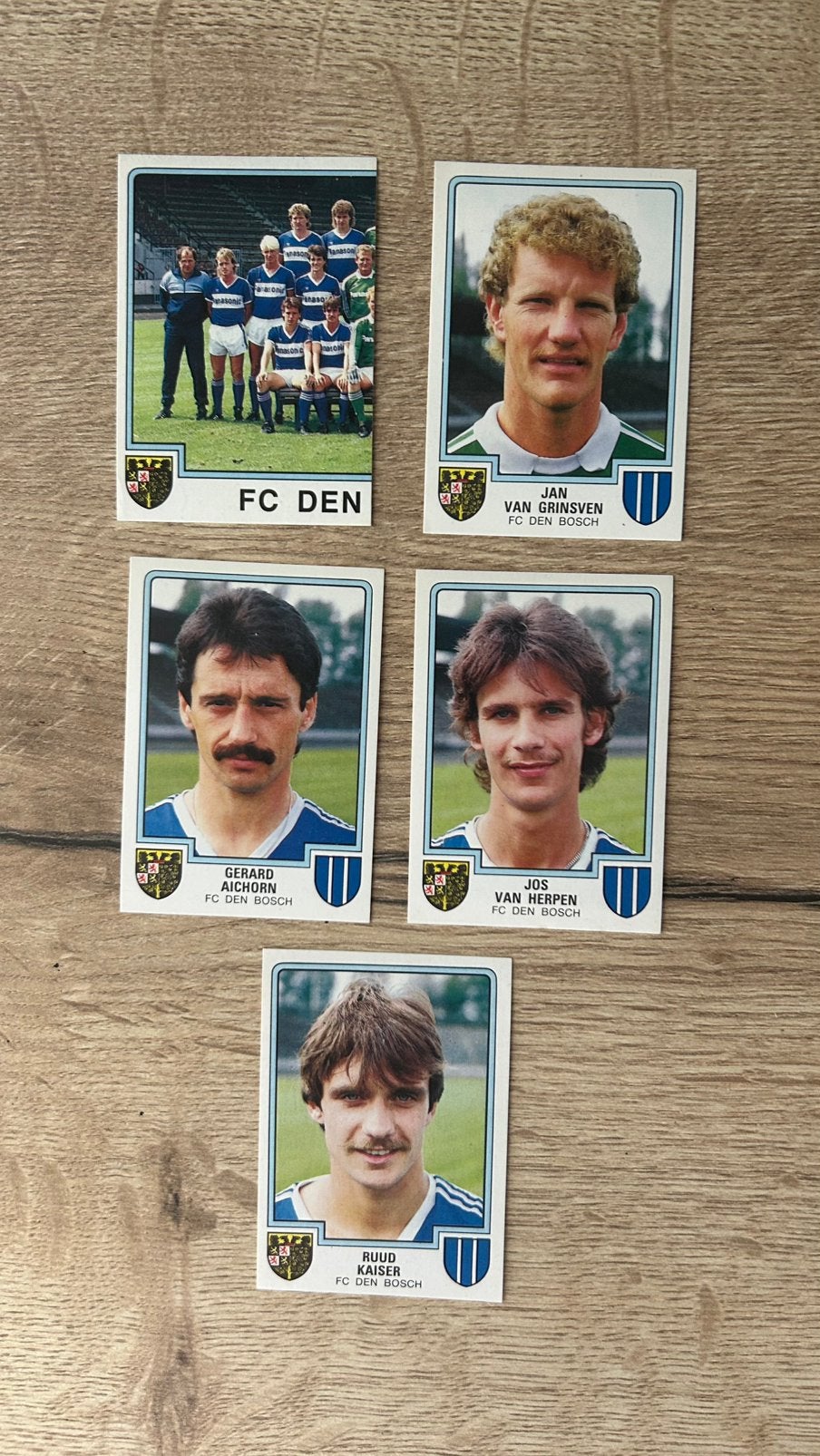 Panini Voetbal 86 plaatjes FC Den Bosch 5x, Verzenden, Zo goed als nieuw, Meerdere plaatjes