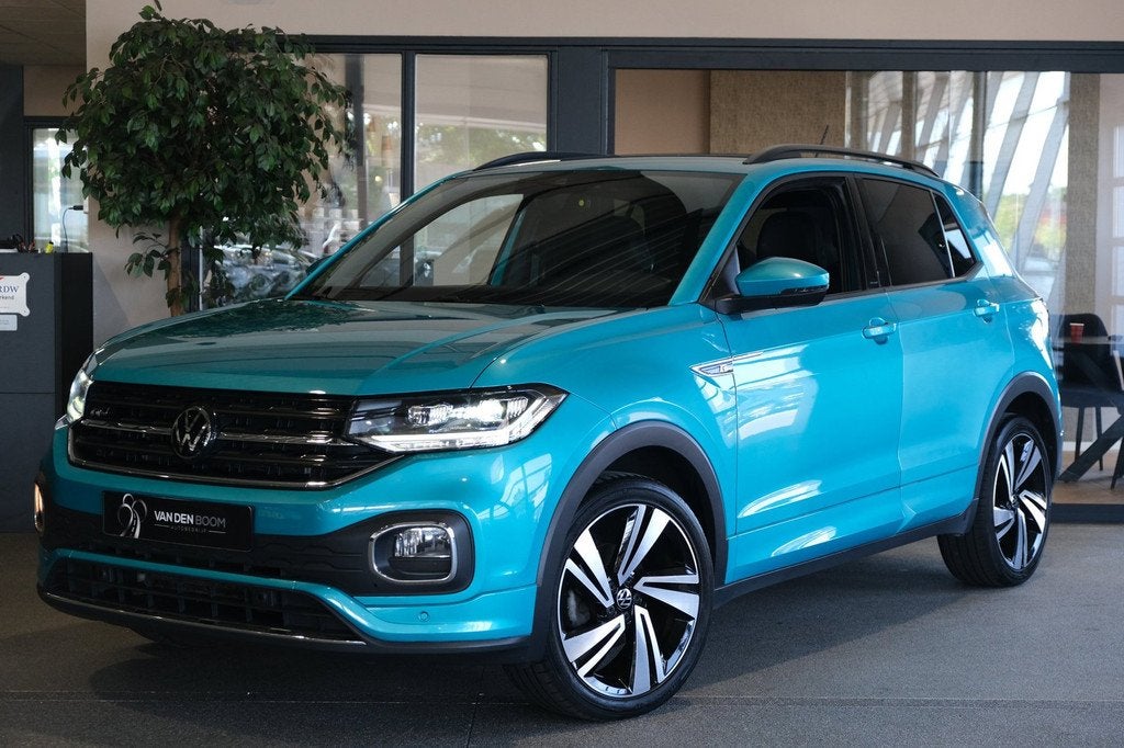 Volkswagen T-Cross 1.0 TSI 2x R-Line IQ Led Virtual Navi Cam, Auto's, Volkswagen, T-Cross, Gebruikt, Overige kleuren, Origineel Nederlands