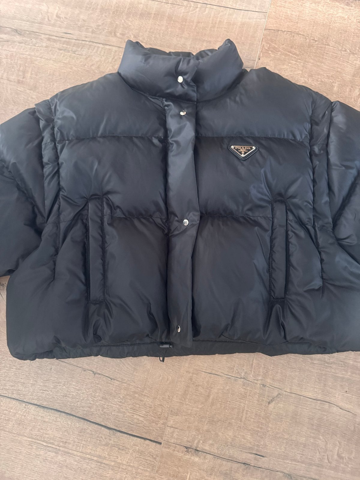 Prada jas maat xs/s, Ophalen, Zo goed als nieuw, Maat 36 (S), Zwart
