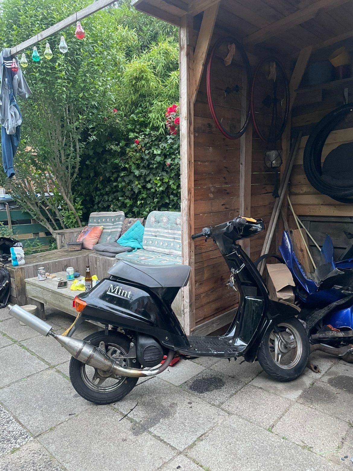 YAMAHA MINT 70CC 17.5MM CARB CUSTOM UITLAAT, Fietsen en Brommers, Brommers | Crossbrommers, Ophalen, Yamaha
