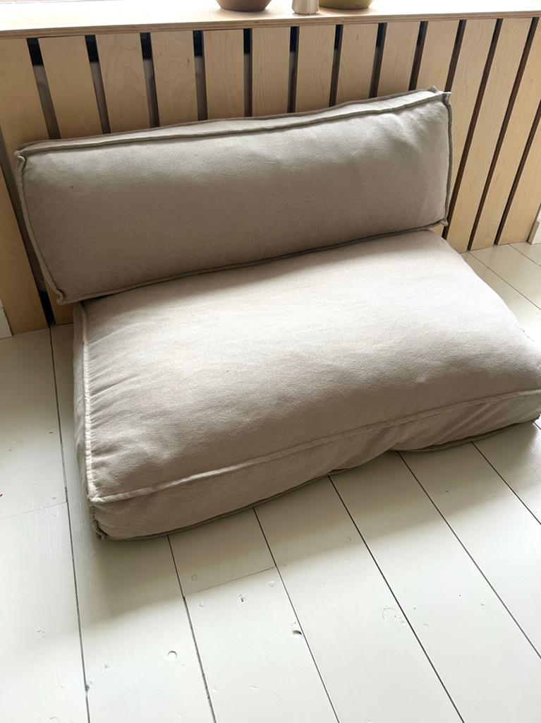 Palletkussens | tuinkussens beige op maat div sets, Ophalen, Zo goed als nieuw