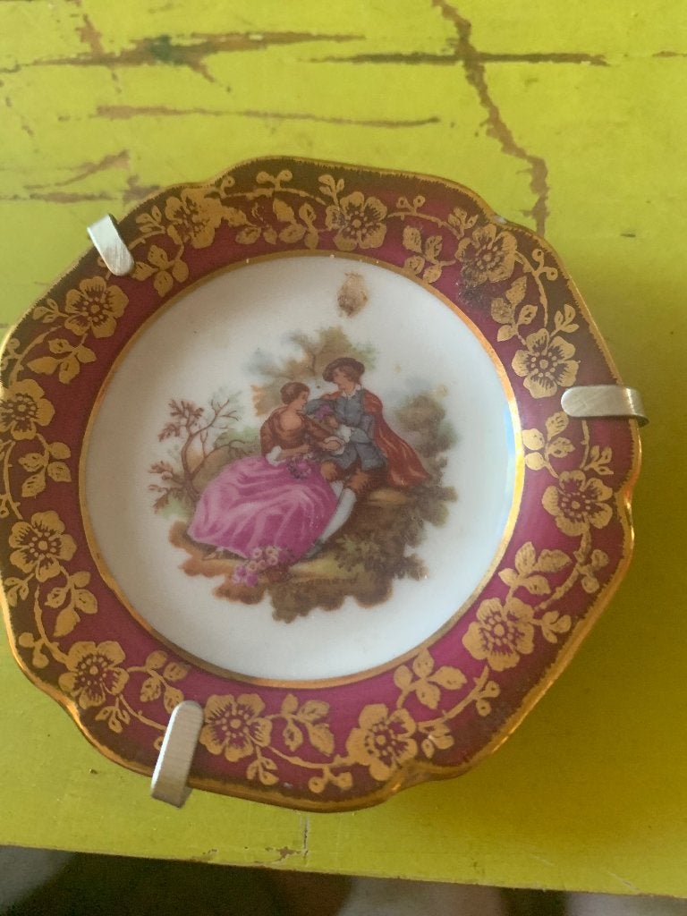 Klein Limoges bordje, Antiek en Kunst, Ophalen of Verzenden