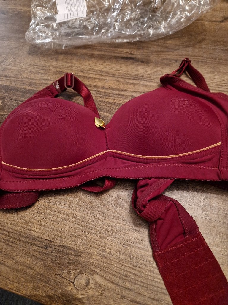 Nieuwe naadloze push up bh, maat: xxl, kleur: bordeauxrood, Onbekend, Ophalen of Verzenden, Rood, BH