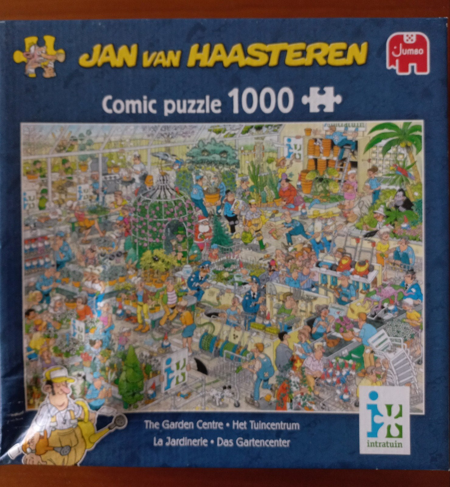 Legpuzzel Jan van Haasteren 1000 stukjes Intratuin Tuincentr, Ophalen of Verzenden, 500 t/m 1500 stukjes, Zo goed als nieuw
