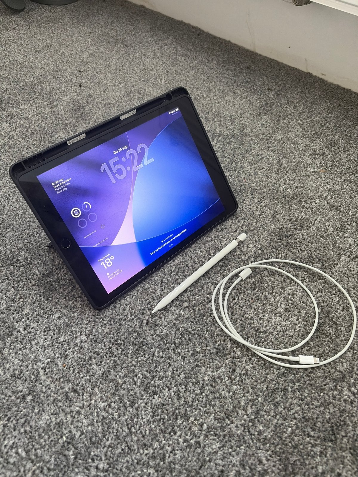 iPad 9e generatie (2021) met Apple Pencil en accessoires, Computers en Software, 10 inch, Apple iPad, Ophalen of Verzenden, Zo goed als nieuw