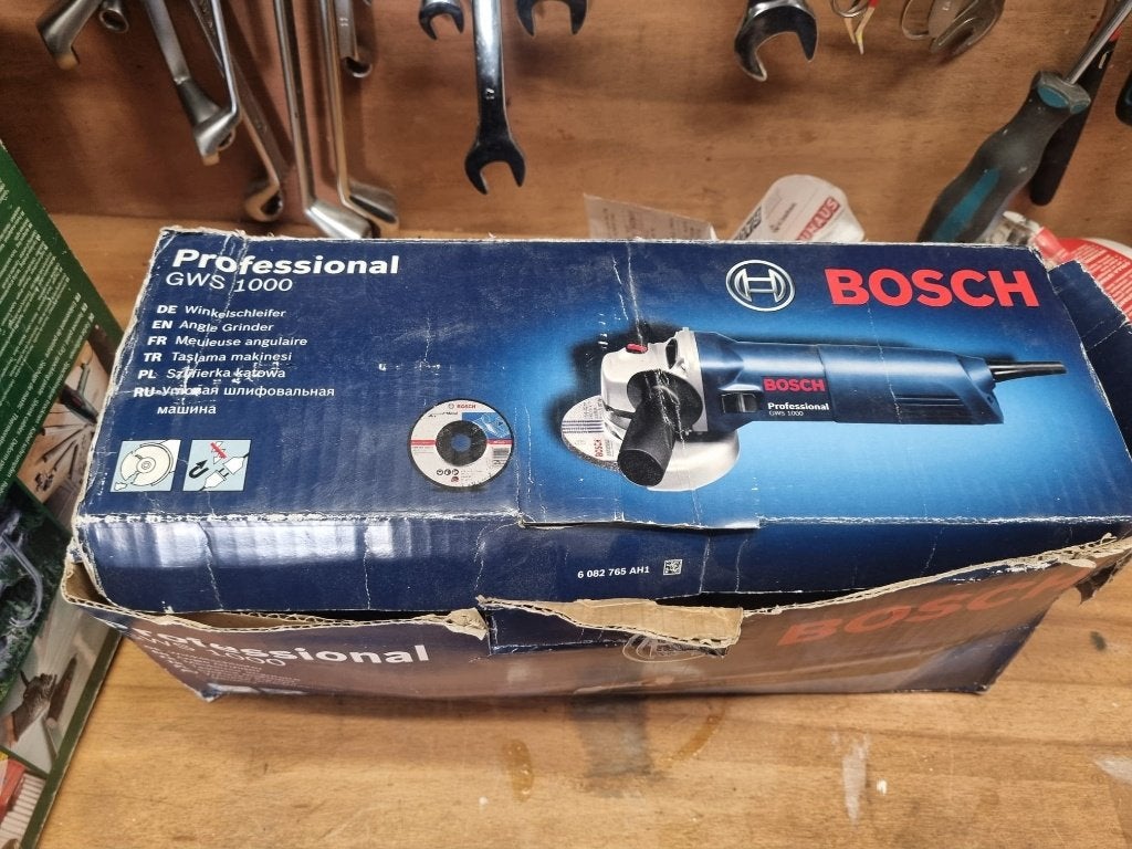 Bosch GWS 1000 Haakse slijper, Doe-het-zelf en Verbouw, Ophalen, Zo goed als nieuw, 700 tot 1000 watt, Haakse handslijpmachine