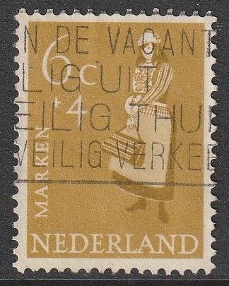 Nederland 1958 708 Zomer 6c, Marken, Gest, Postzegels en Munten, Ophalen of Verzenden, Na 1940, Gestempeld