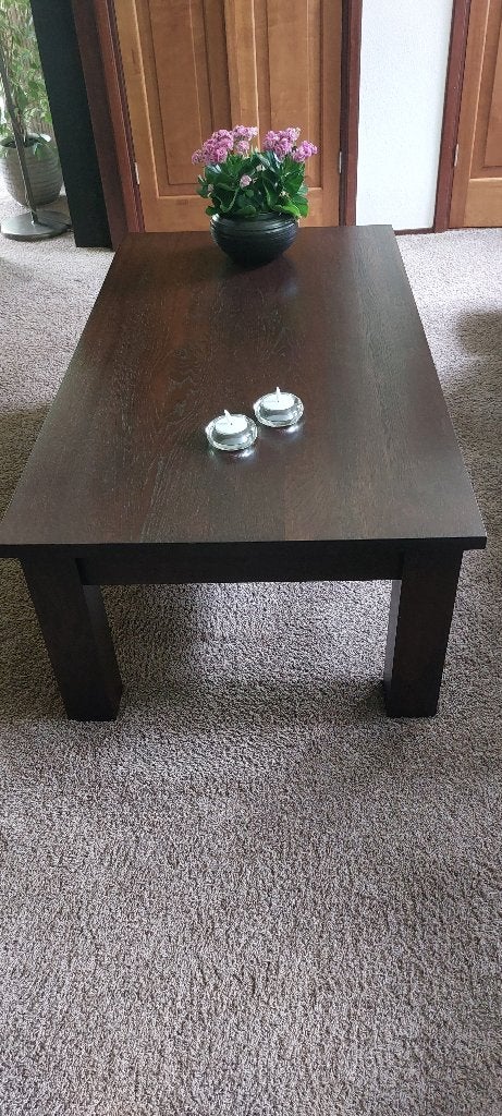 Salon tafel, Huis en Inrichting, Tafels | Salontafels, Ophalen, 100 tot 150 cm, Eikenhout, 50 tot 100 cm
