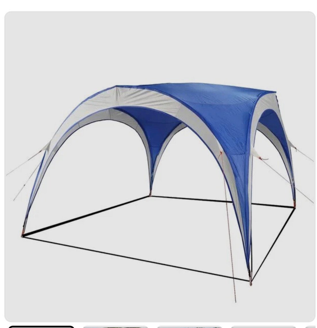 Partytent vida xl blauw, Opvouwbaar, Partytent, Minder dan 4 meter, Nieuw