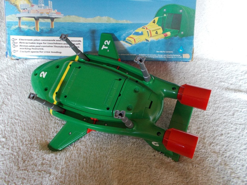 1992 Matchbox GROTE THUNDERBIRDS 2 + 4 (Ca. 40 cm!) + SOUND!, Verzamelen, Ophalen of Verzenden, Zo goed als nieuw