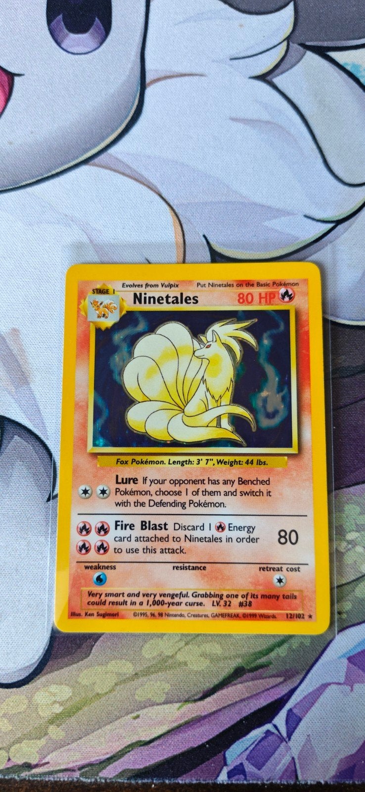 Ninetales 12/102 NM, Ophalen of Verzenden, Gebruikt, Losse kaart, Foil