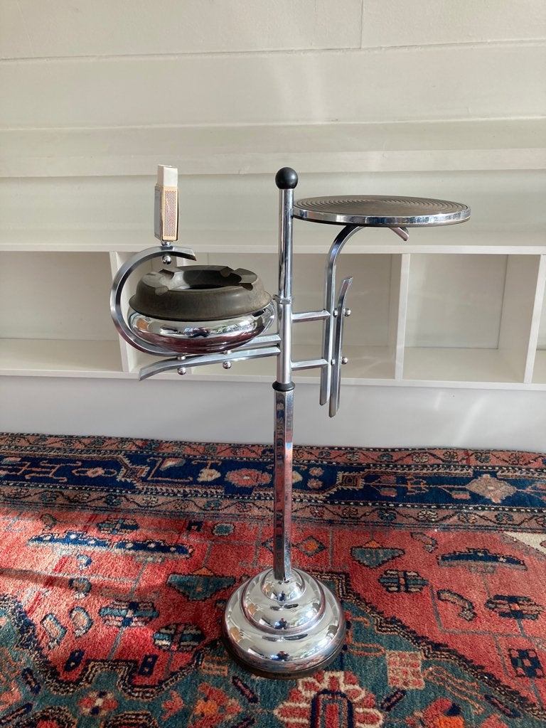 Bijzettafeltje | staande asbak vintage art deco, Ophalen