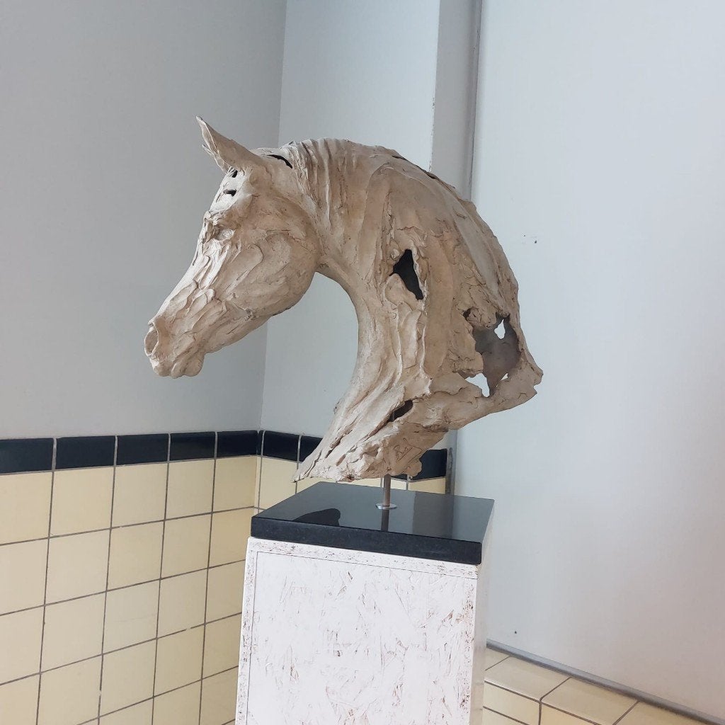 Kunstwerk 'Pur Sang' van Erwin Peeters, Antiek en Kunst, Ophalen, Overige materialen, Beeld, Handgemaakt