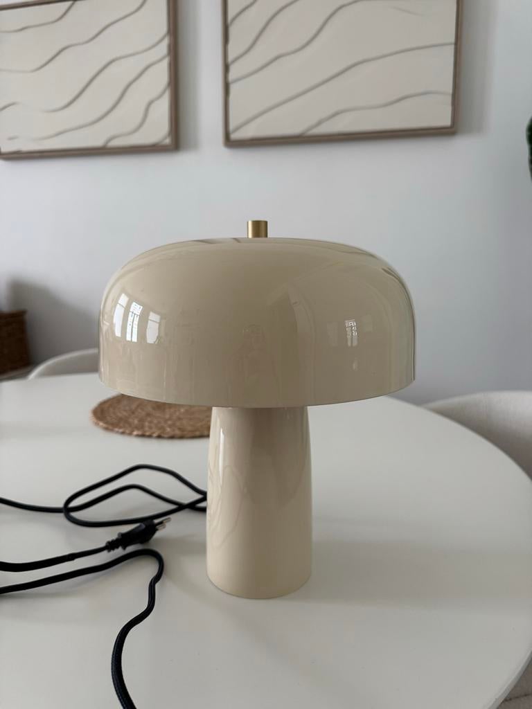 Crèmekleurige Cupola Tafellamp Sissy-Boy - Retro Stijl, Ophalen, Nieuw, Metaal, Minder dan 50 cm