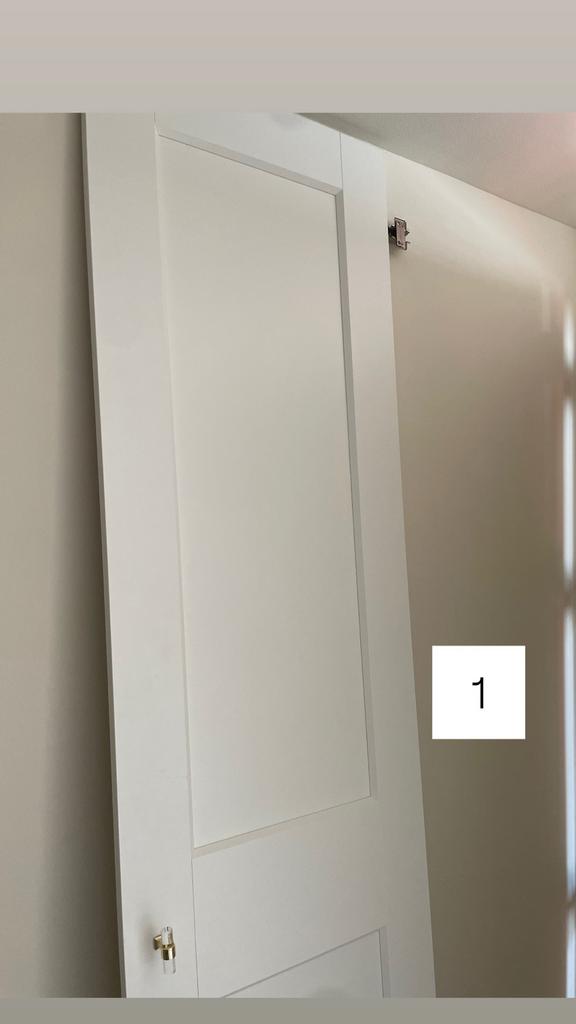 4 IKEA Grimo deuren voor PAX kast (236x50cm), Huis en Inrichting, Kasten | Kledingkasten, Gebruikt, 200 cm of meer, Minder dan 50 cm
