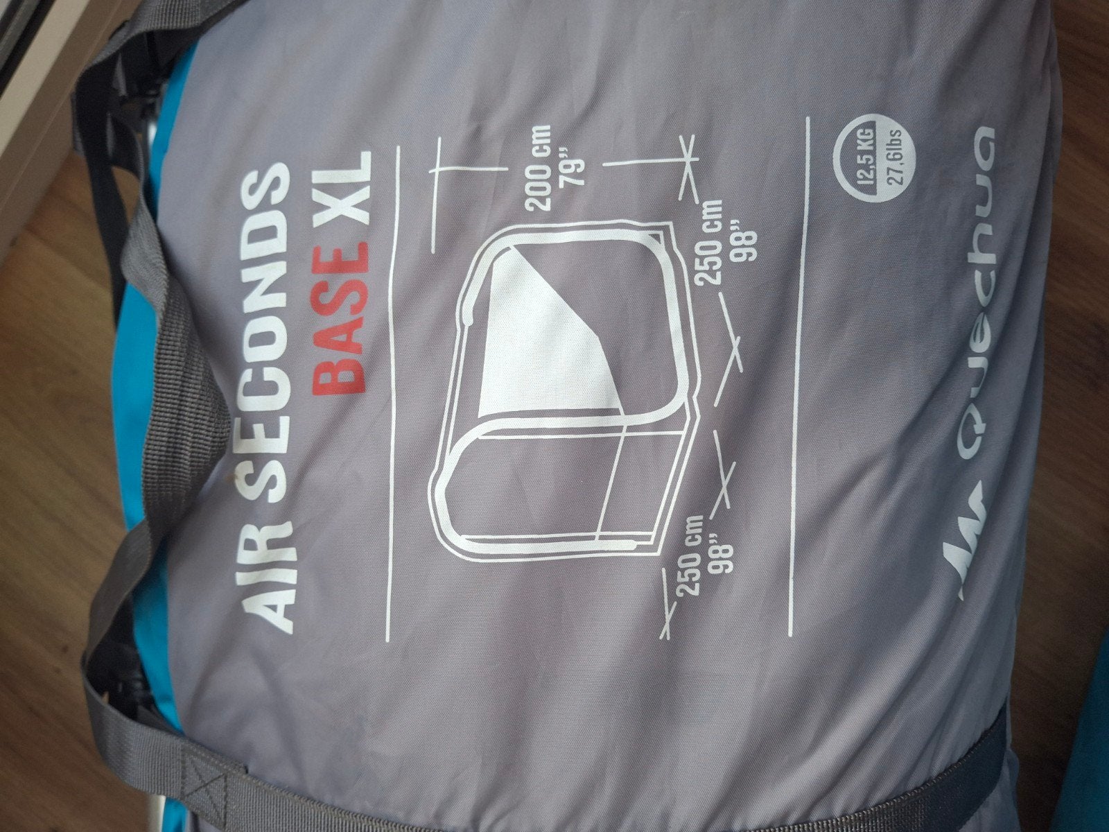 Quechua Air Seconds Base XL partytent, Caravans en Kamperen, Ophalen, Gebruikt